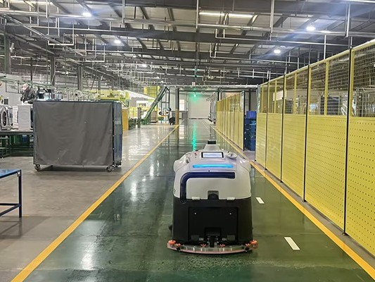 工廠擴建清潔不愁！坦力智能無人洗地機器人高效破局